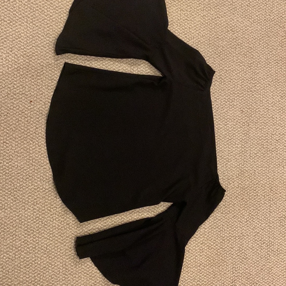 Off the shoulder black top